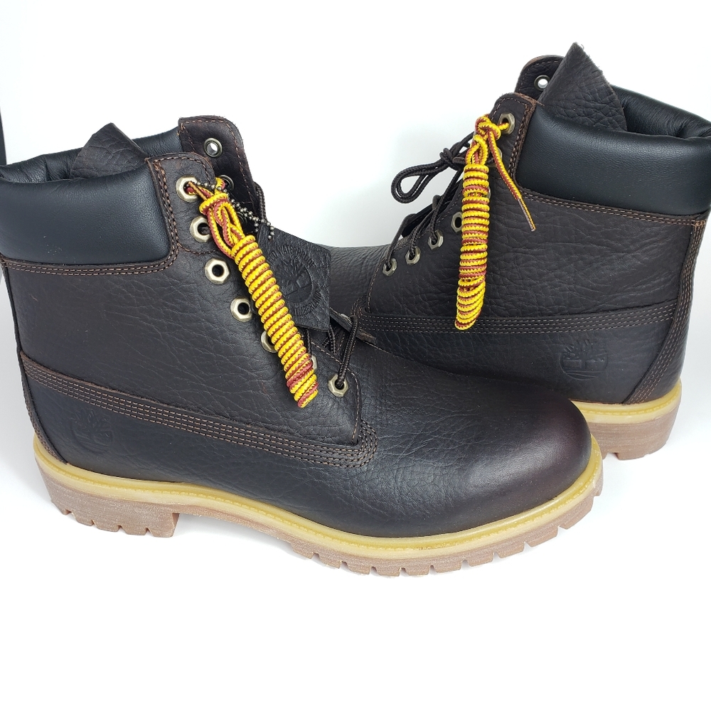 Men's Timberland Boots, Dark Brown, Size 10.5